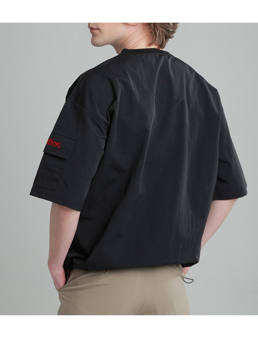 말본[MALBON] 소매포켓지퍼반팔아노락