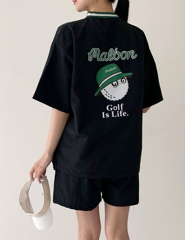말본[MALBON] 빅로고아노락반팔세트