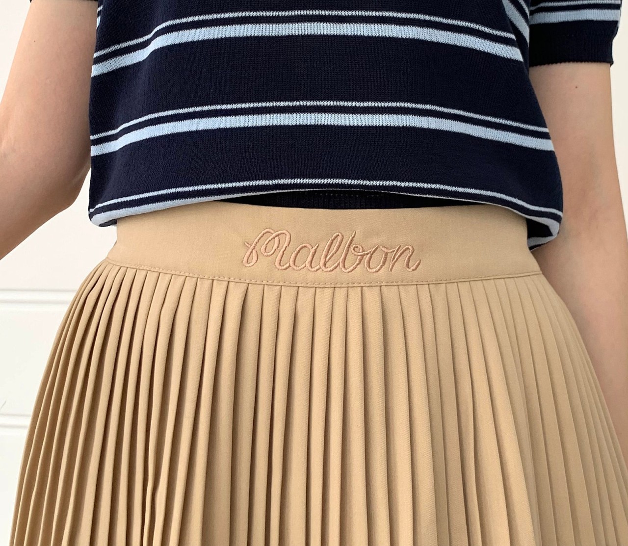 말본[MALBON] 허리밴딩주름스커트