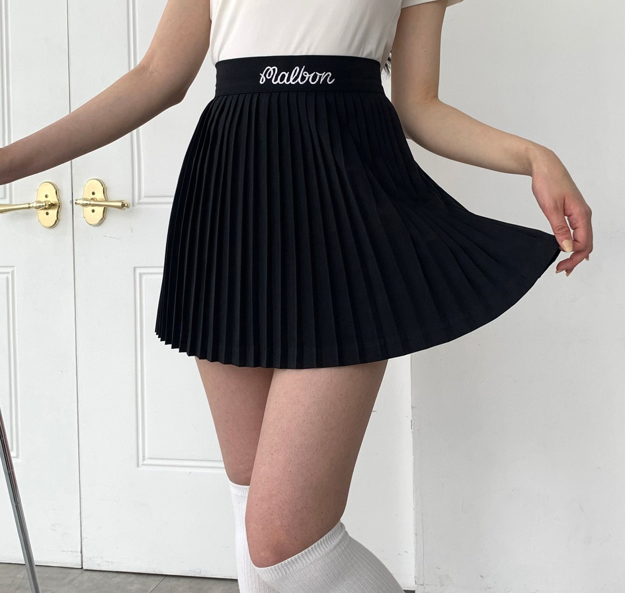 말본[MALBON] 허리밴딩주름스커트