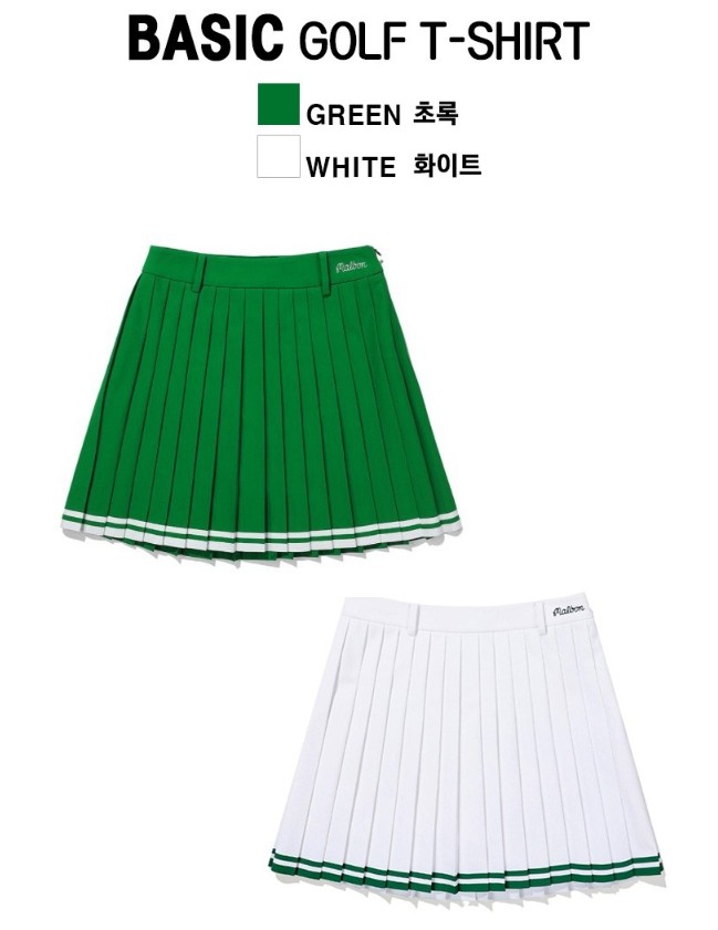 말본[MALBON] 라인플리츠스커트