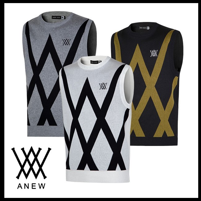 어뉴[ANEW] 배색라인조끼