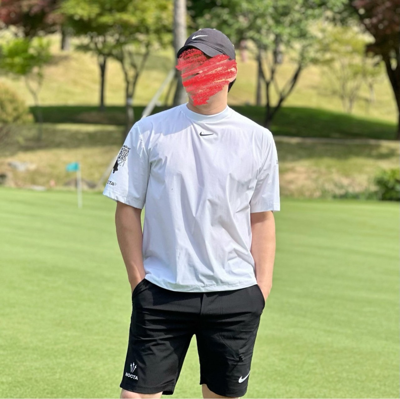 [나이키] 숏슬리브 크루넥 & 쇼츠 팬츠 세트